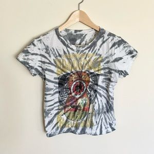 Mighty Fine Woodstock Summer of 1969 Peace Love Music Tie-Dye Tee Women’s Sz XS